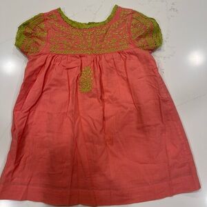 Roller Rabbit toddler size 2 embroidered dress with lining.